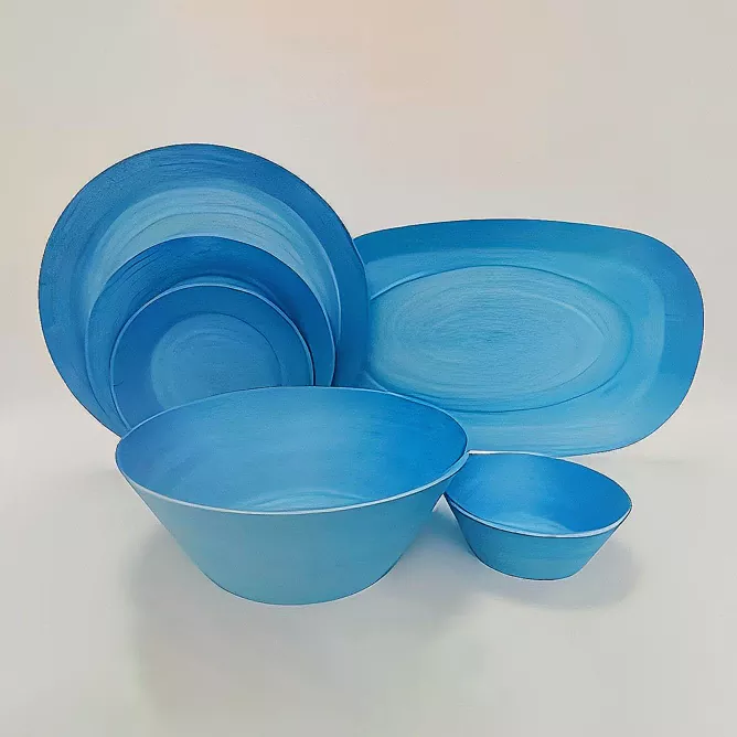 ブルーセラミック食器セット